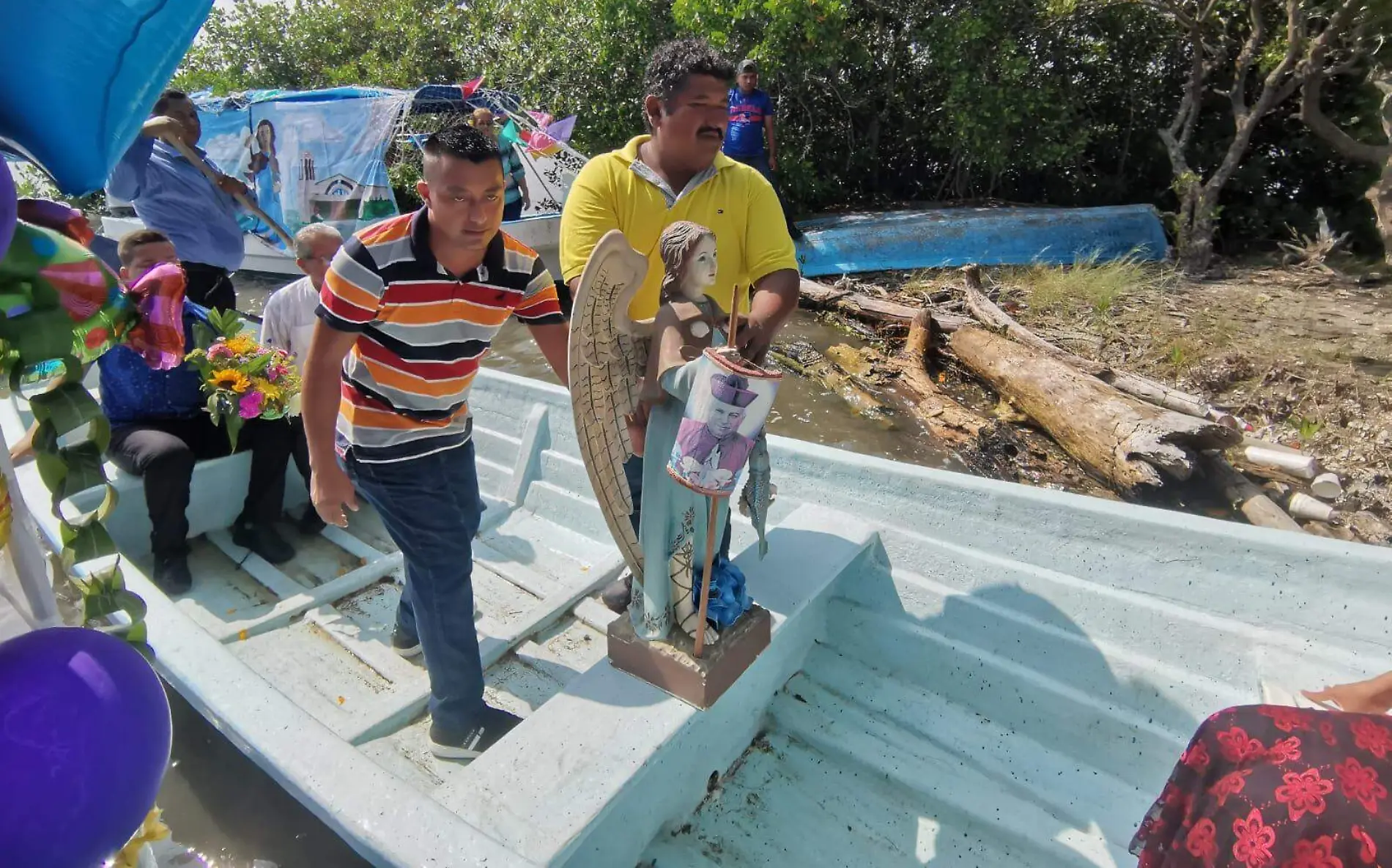 Celebran al patrono de los pescadores en el norte de Veracruz 